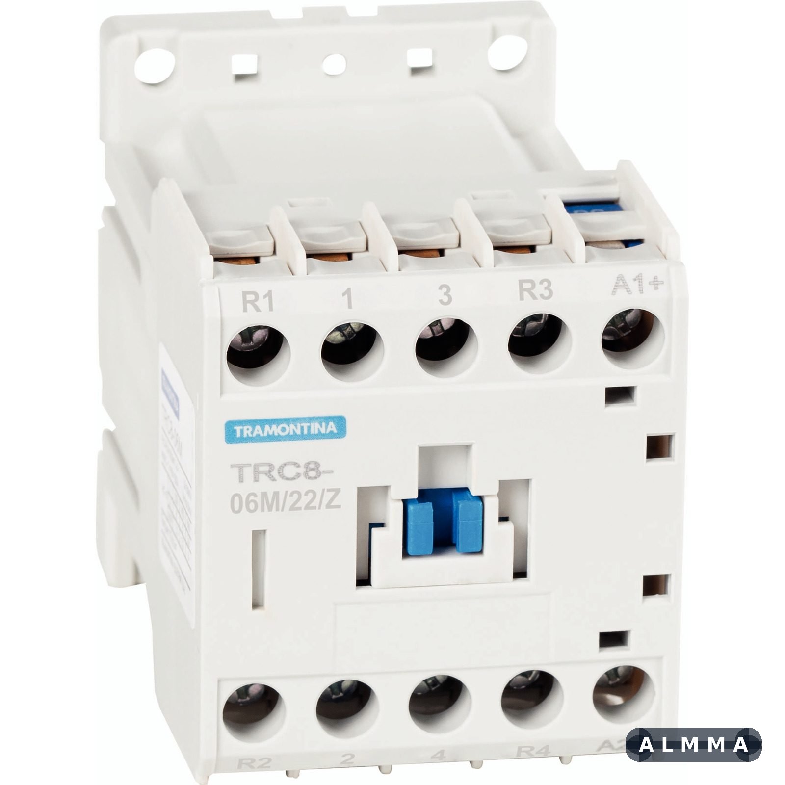 Mini Contator Tripolar Tramontina TRC 8-06M22/Z 6 A 24 Vcc 2NA+2NF 1 UNIDADES EMB.MINIMA