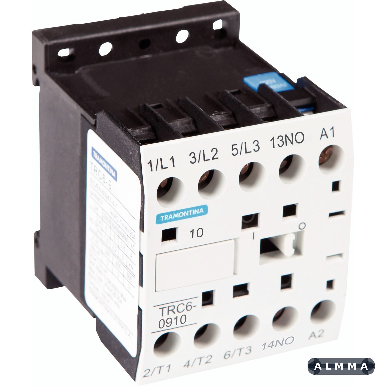 Mini Contator Tripolar Tramontina TRC6-0910 9 A 220 Vca 1NA 1 UNIDADES EMB.MINIMA