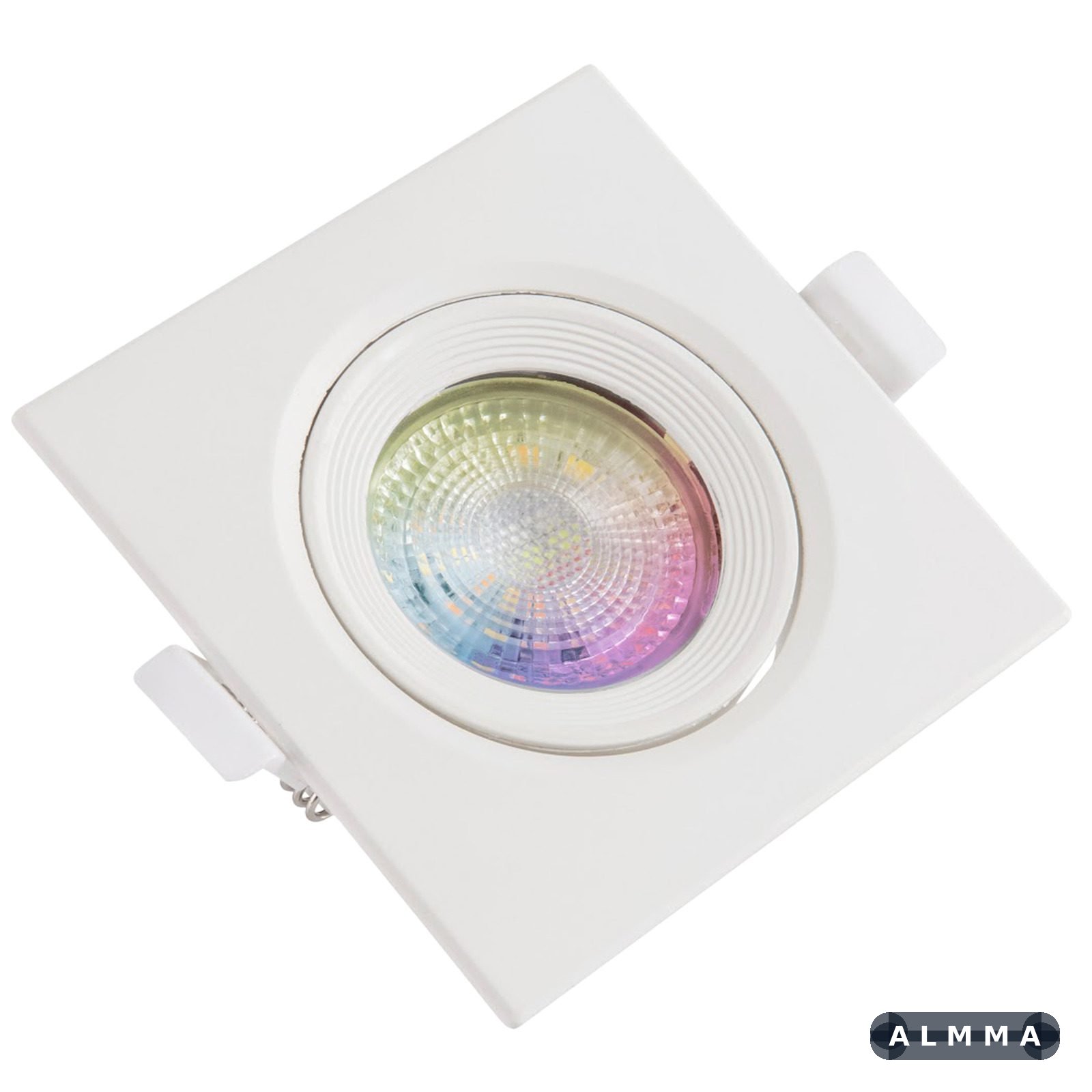 Spot Quadrado de Embutir Tramontina Smart Led 350 lm 5 W com 16 Milhões de Cores RGBW 1 UNIDADES EMB.MINIMA