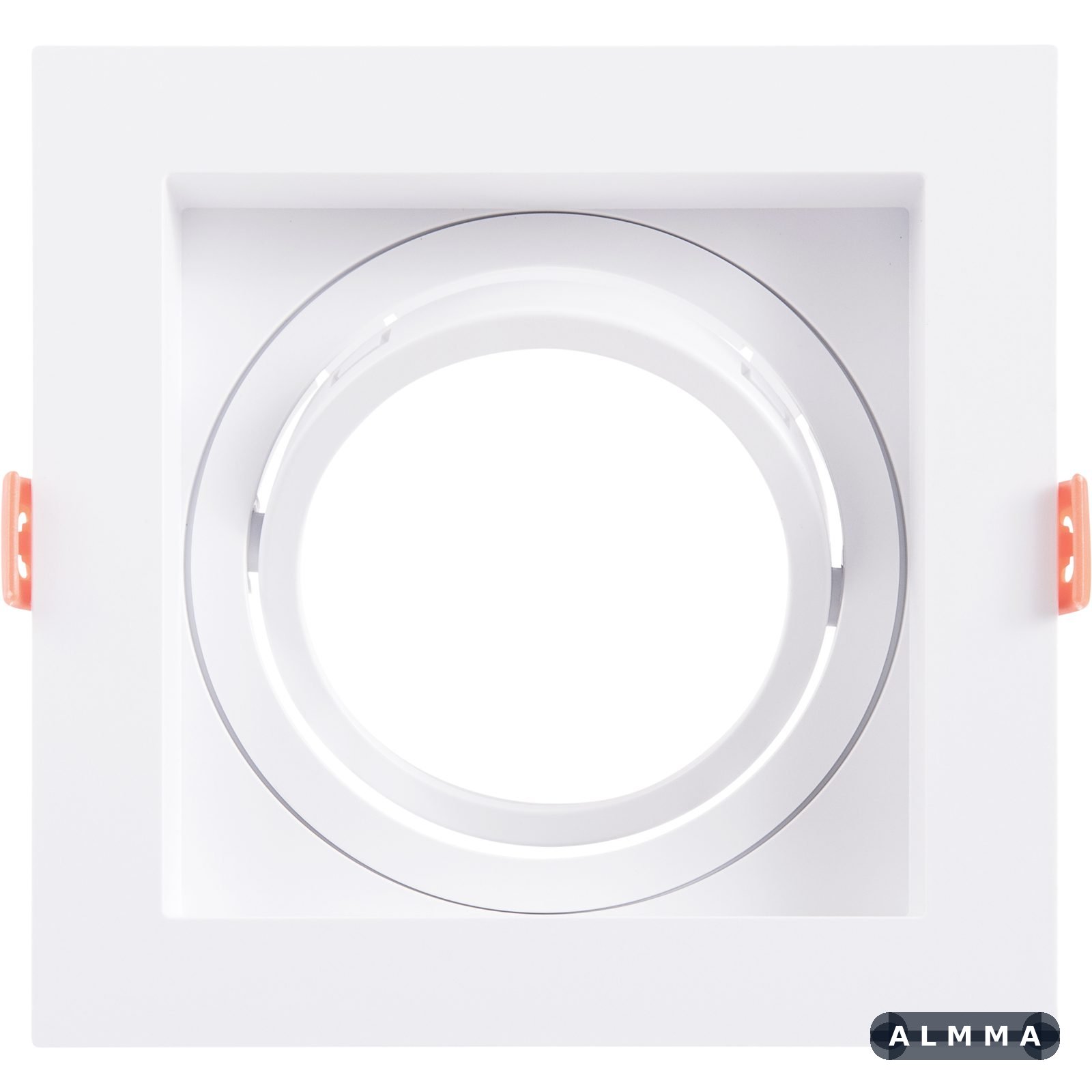 Suporte para lâmpada LED direcional AR70 Tramontina de Embutir Quadrado Recuado 20 UNIDADES EMB.MINIMA