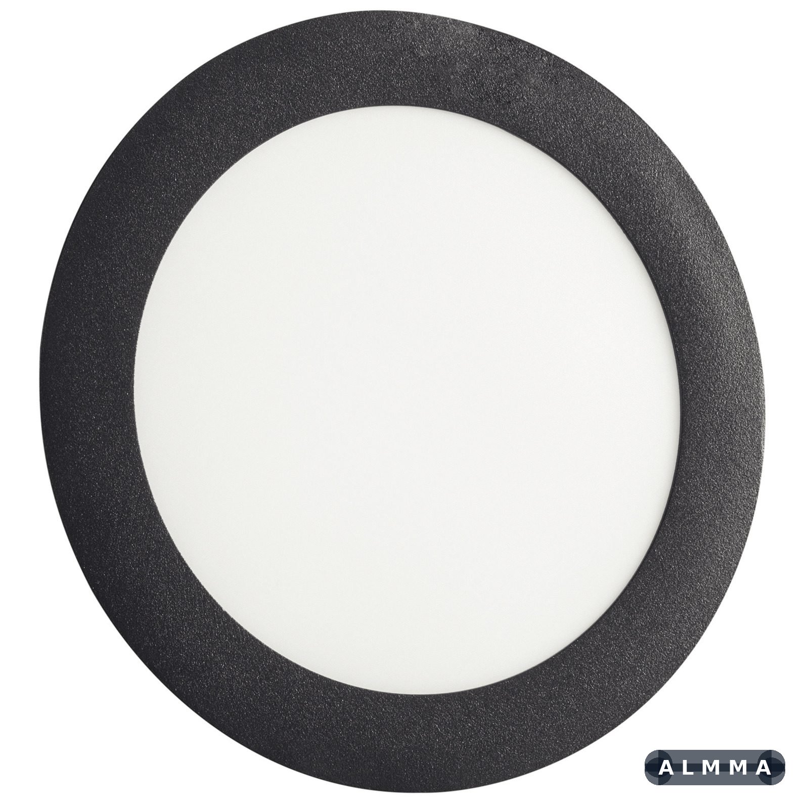 Plafon Fita LED Tramontina Redondo de Embutir Preto 12 W 3000 K 840 lm Luz Amarela 1 UNIDADES EMB.MINIMA