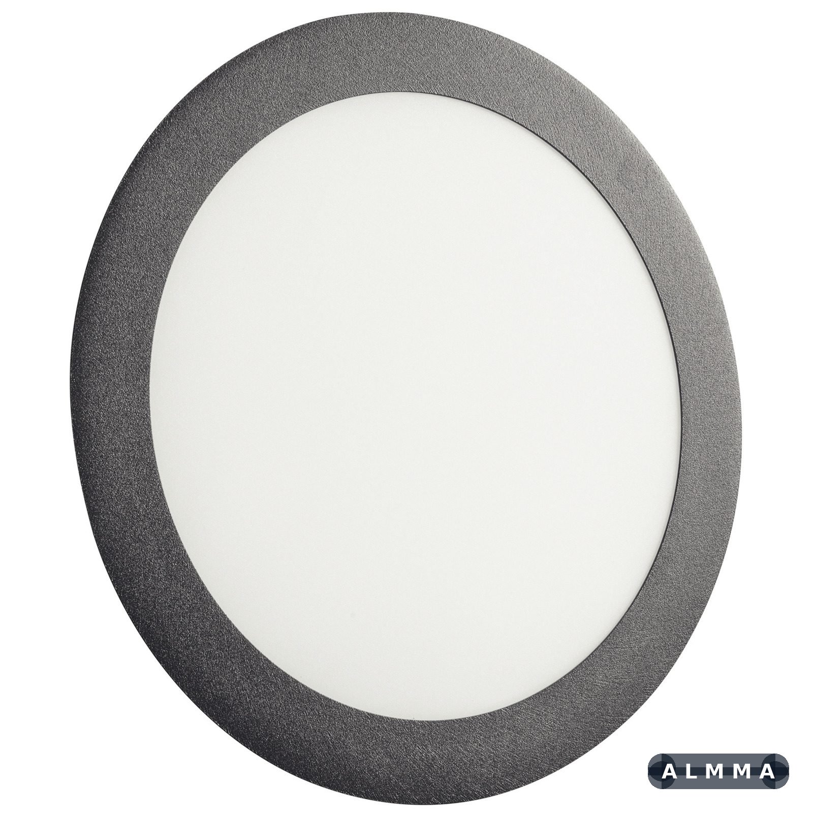 Plafon Fita LED Tramontina Redondo de Embutir Preto 18 W 3000 K 1250 lm Luz Amarela 1 UNIDADES EMB.MINIMA