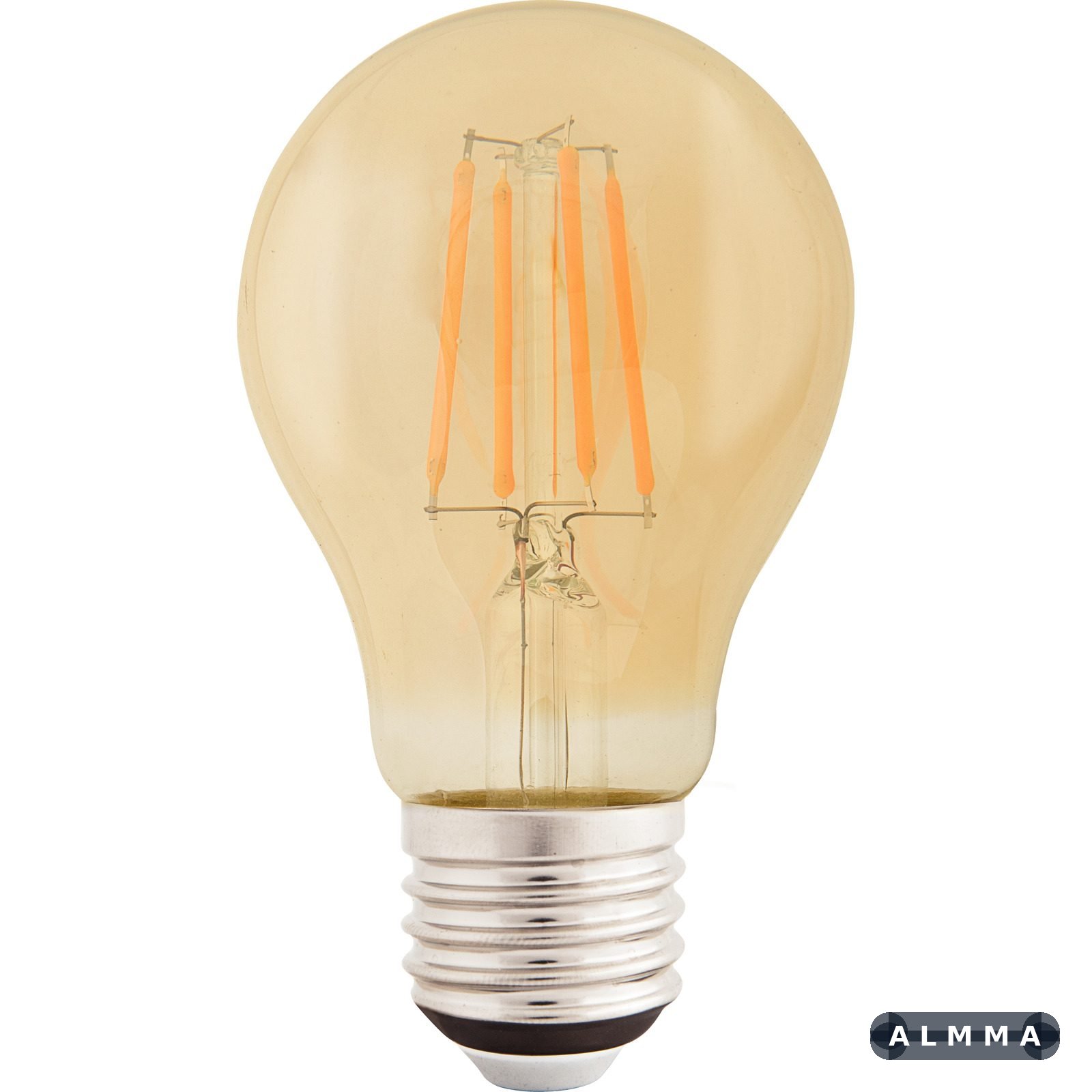 Lâmpada LED de Filamento Tramontina A60 4 W 2200 K luz Amarela em Vidro Âmbar 50 UNIDADES EMB.MINIMA