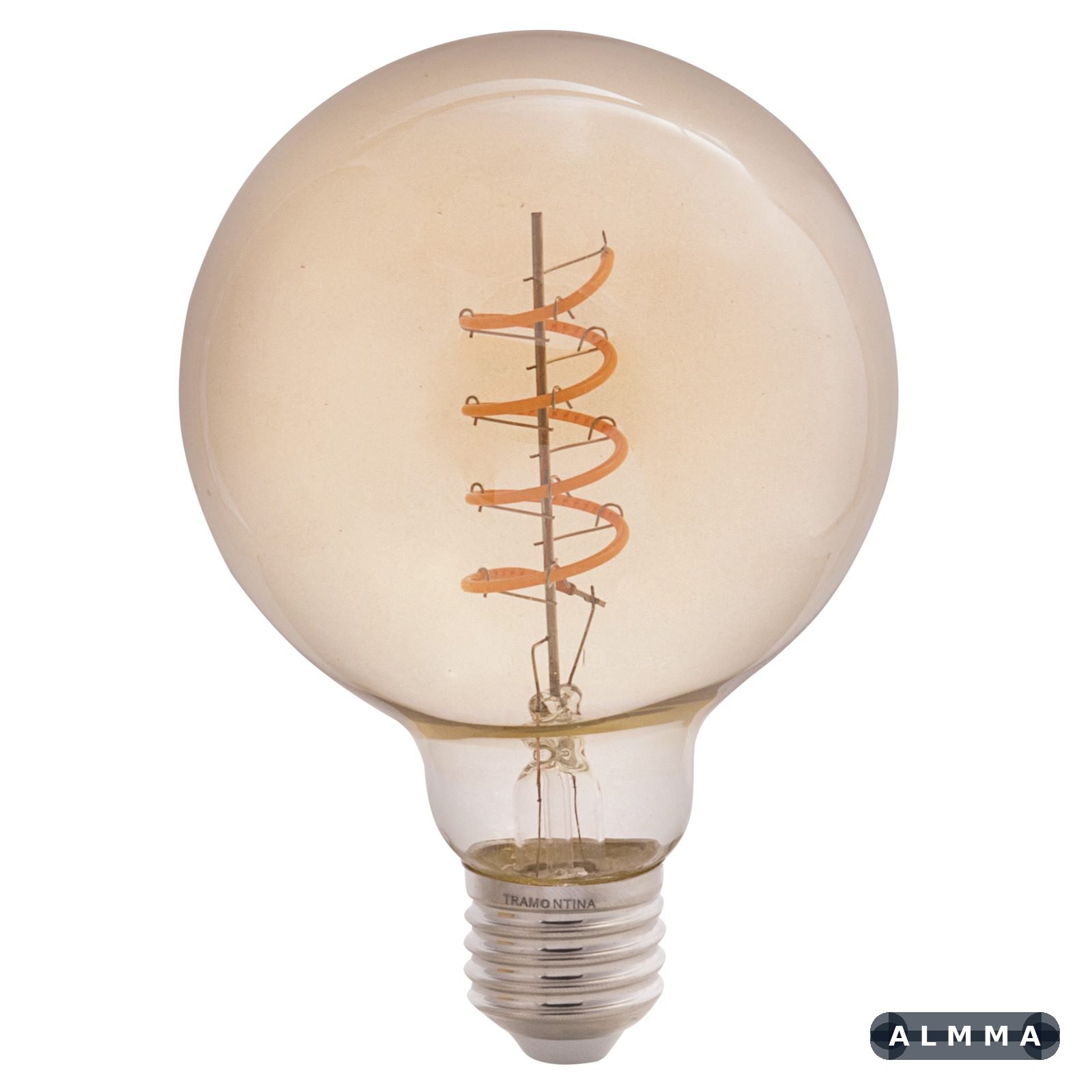 Lâmpada LED de Filamento Espiral Tramontina G95 4 W 2200 K Luz Amarela Âmbar 20 UNIDADES EMB.MINIMA