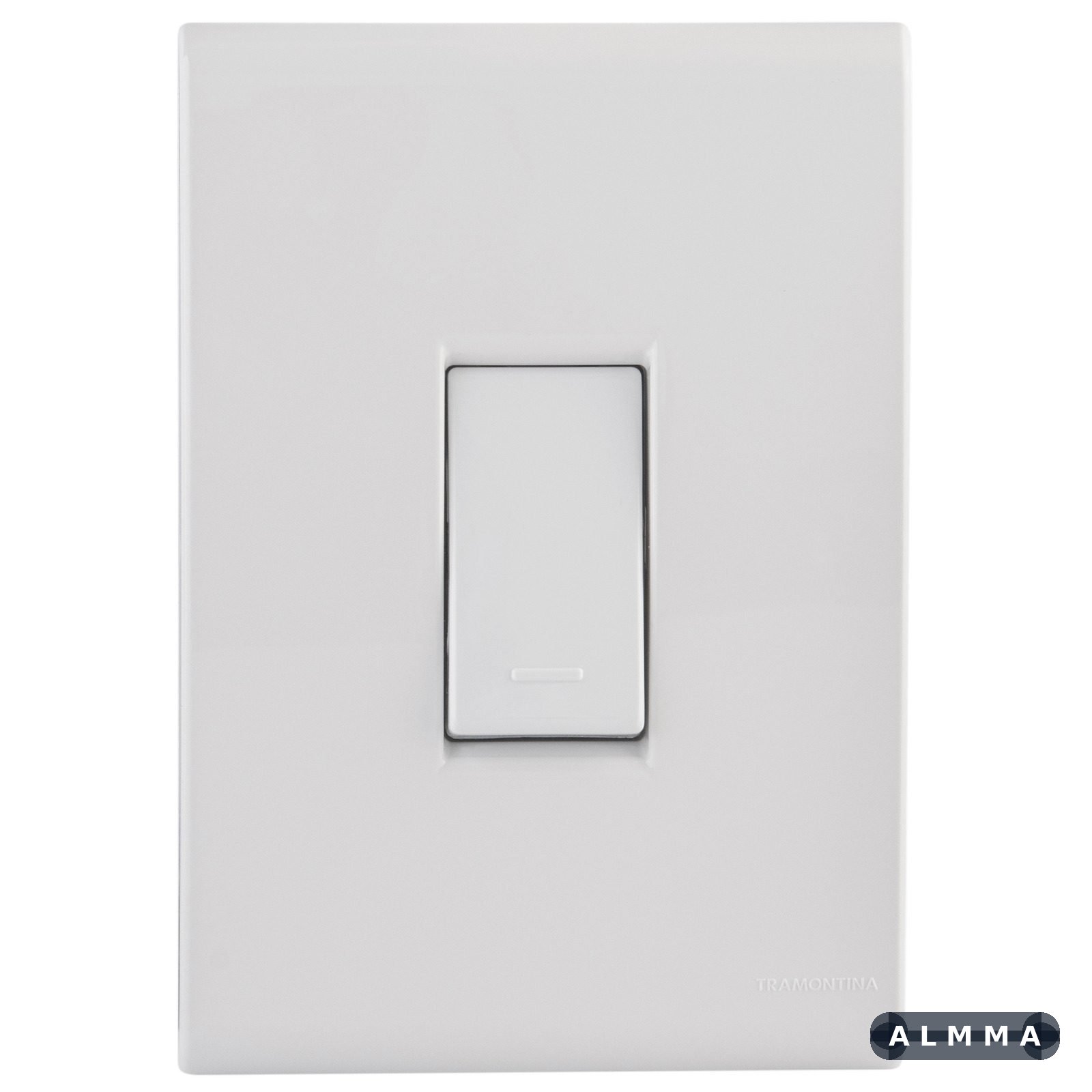 Conjunto 4x2 com 1 Interruptor Simples Tramontina Liz 10 A 250 V Branco 10 UNIDADES EMB.MINIMA