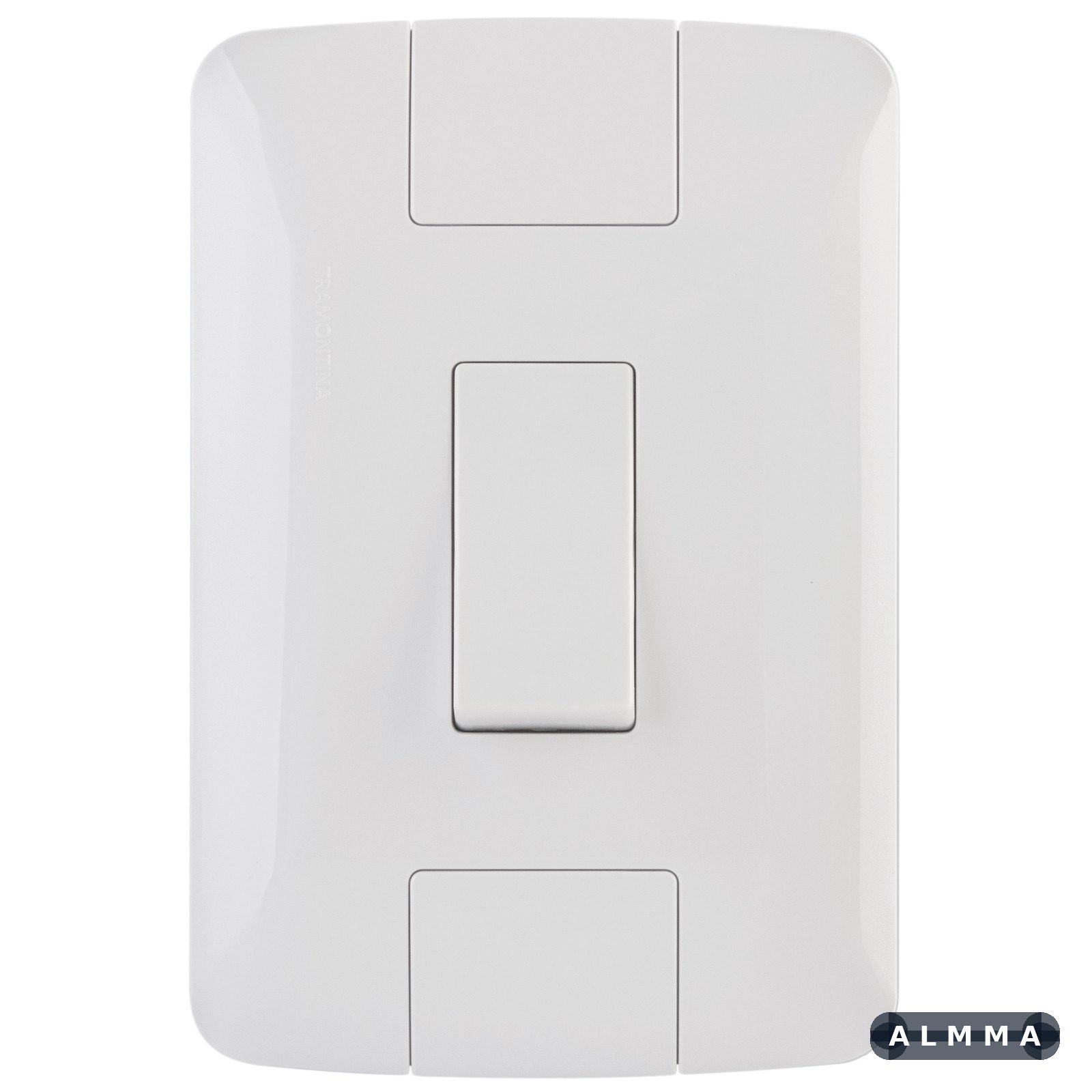 Conjunto 4x2 com 1 Interruptor Paralelo Tramontina Aria 6 A 250 V Branco 20 UNIDADES EMB.MINIMA