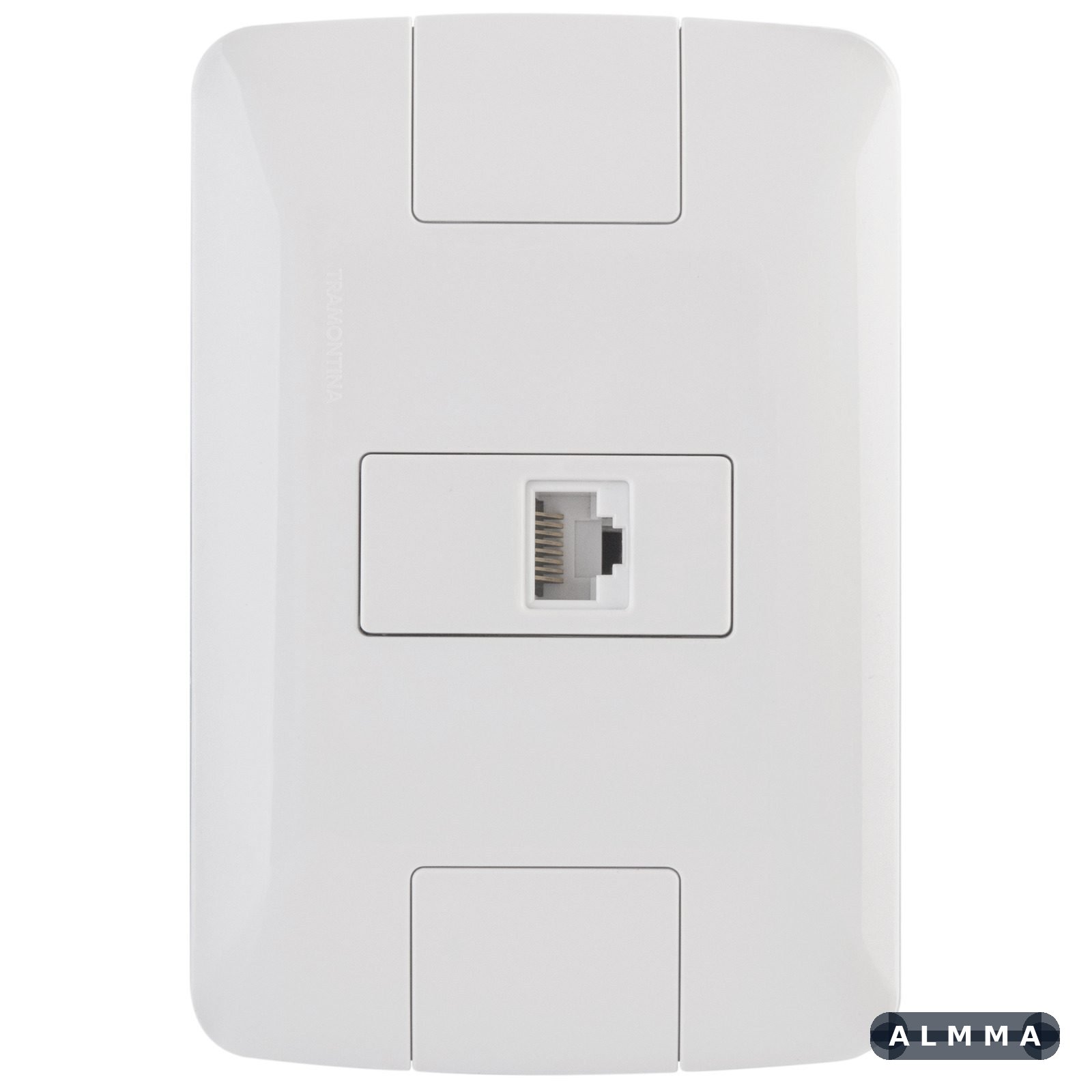 Conjunto 4x2 com 1 Tomada Telefone RJ11 Tramontina Aria Branco 20 UNIDADES EMB.MINIMA