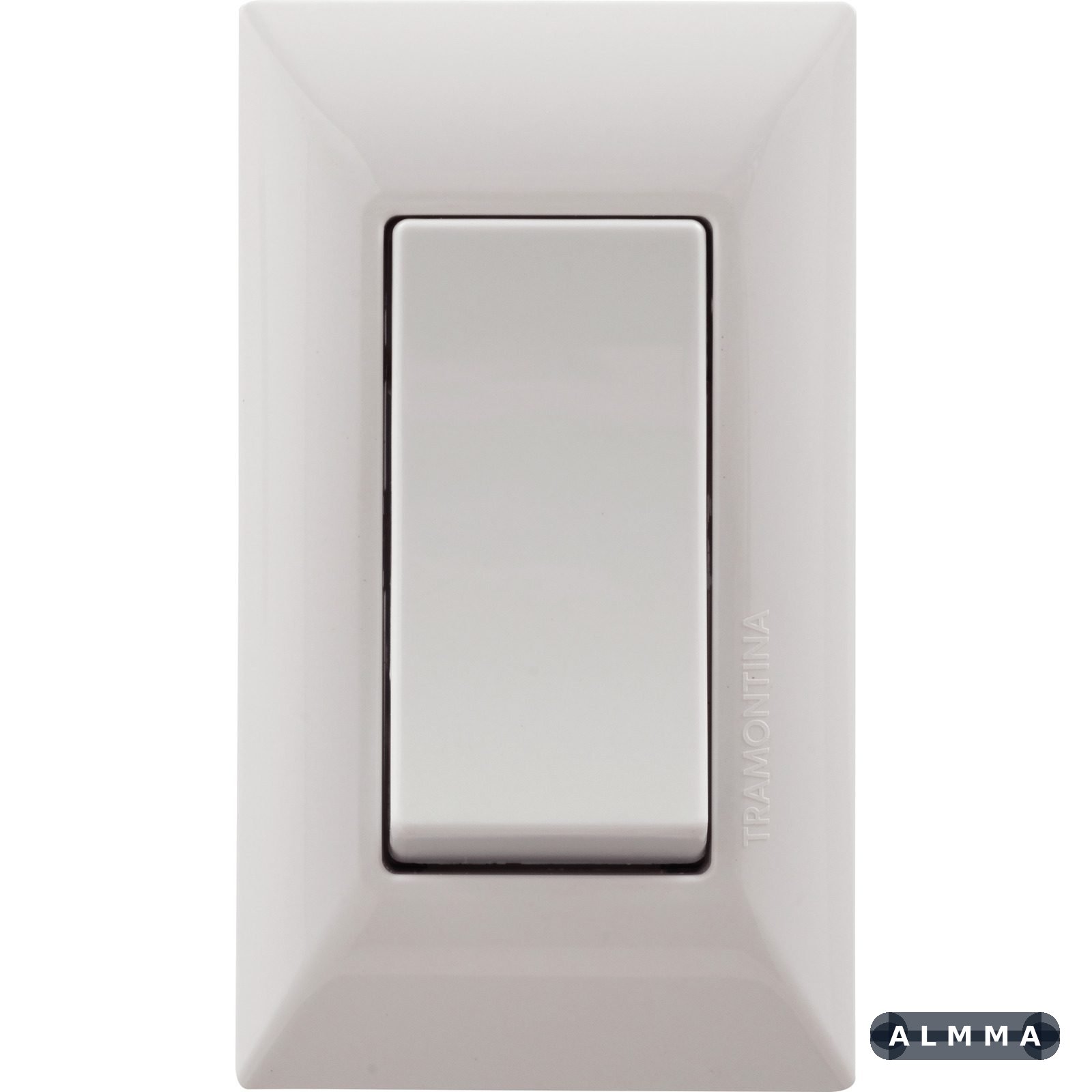Conjunto para Móvel 1 Interruptor Simples 6 A Tramontina Aria Branco 10 UNIDADES EMB.MINIMA