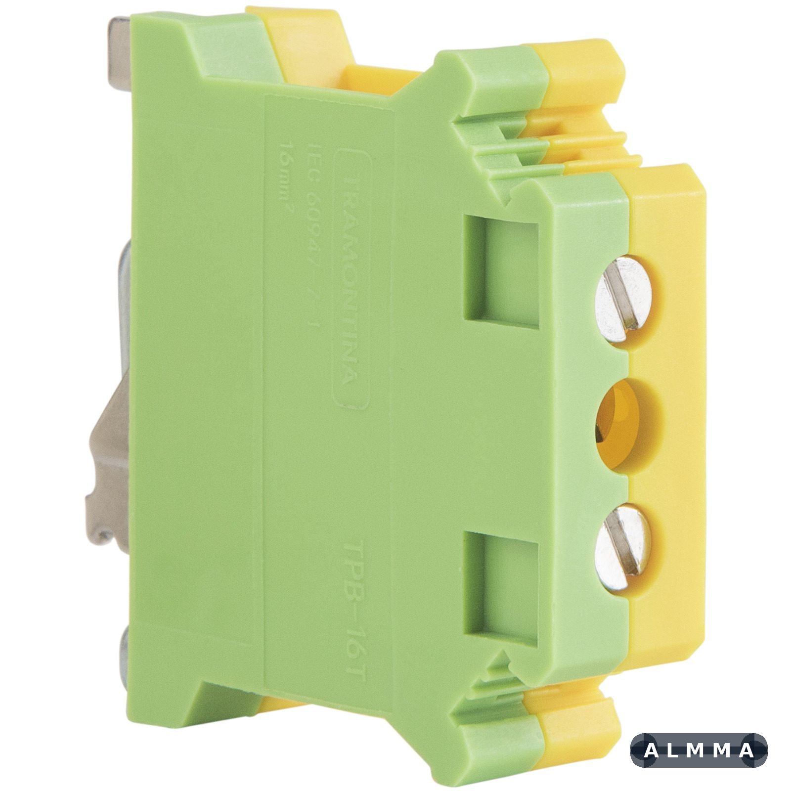 Borne de Conexão a Parafuso Verde/Amarelo 16 mm² Tramontina TPB-16T 50 UNIDADES EMB.MINIMA
