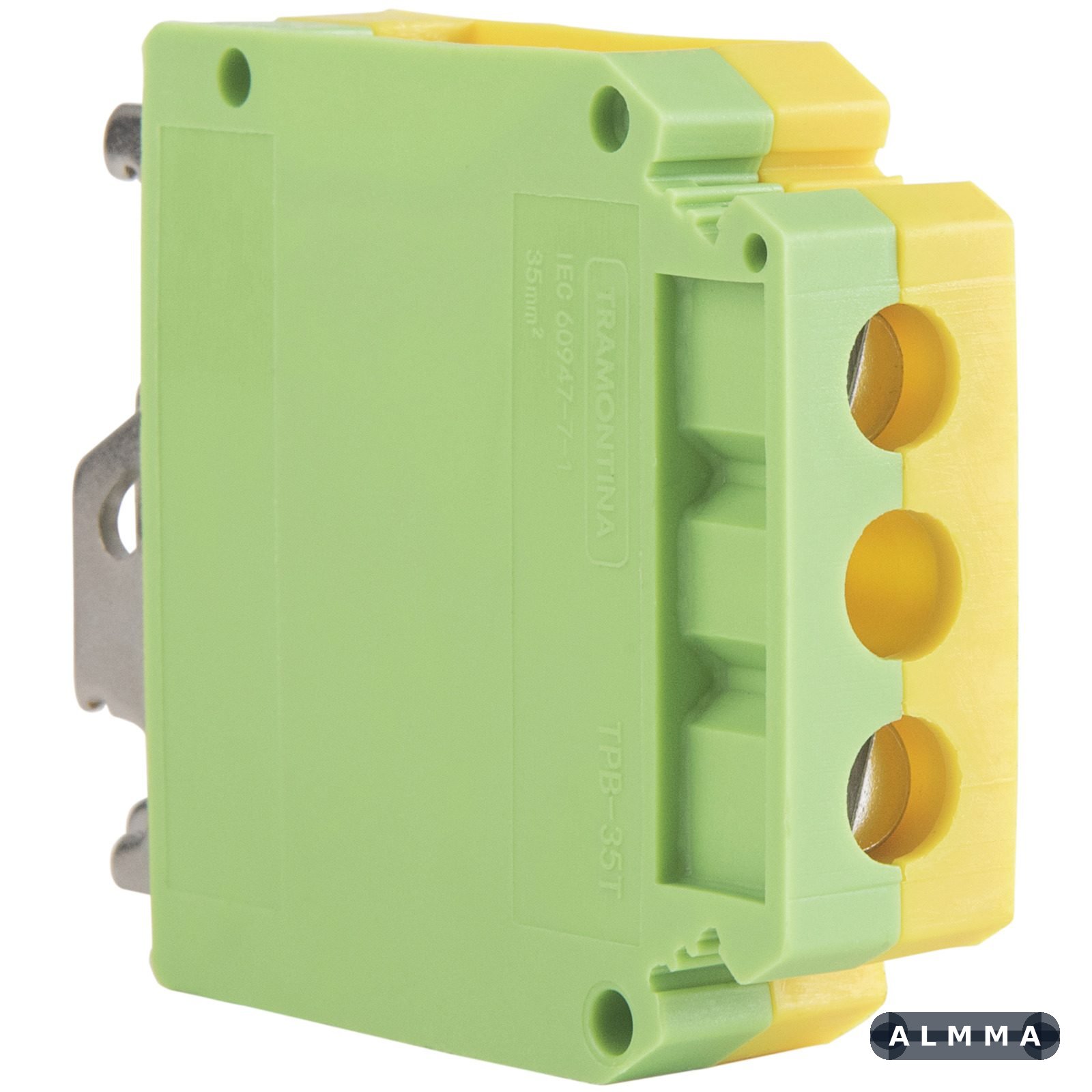 Borne de Conexão a Parafuso Verde/Amarelo 35 mm² Tramontina TPB-35T 20 UNIDADES EMB.MINIMA
