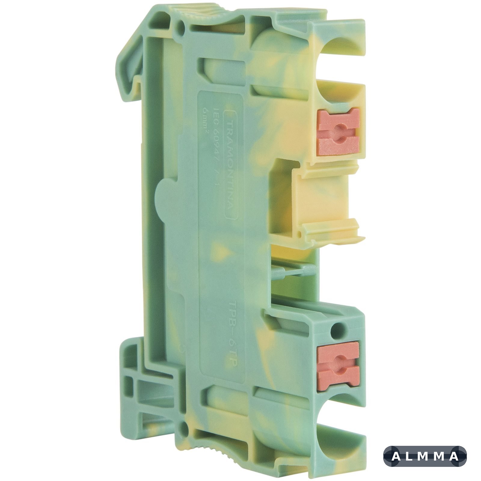 Borne de Conexão Push-In Verde/Amarelo 6 mm² Tramontina TPB-6TP 50 UNIDADES EMB.MINIMA