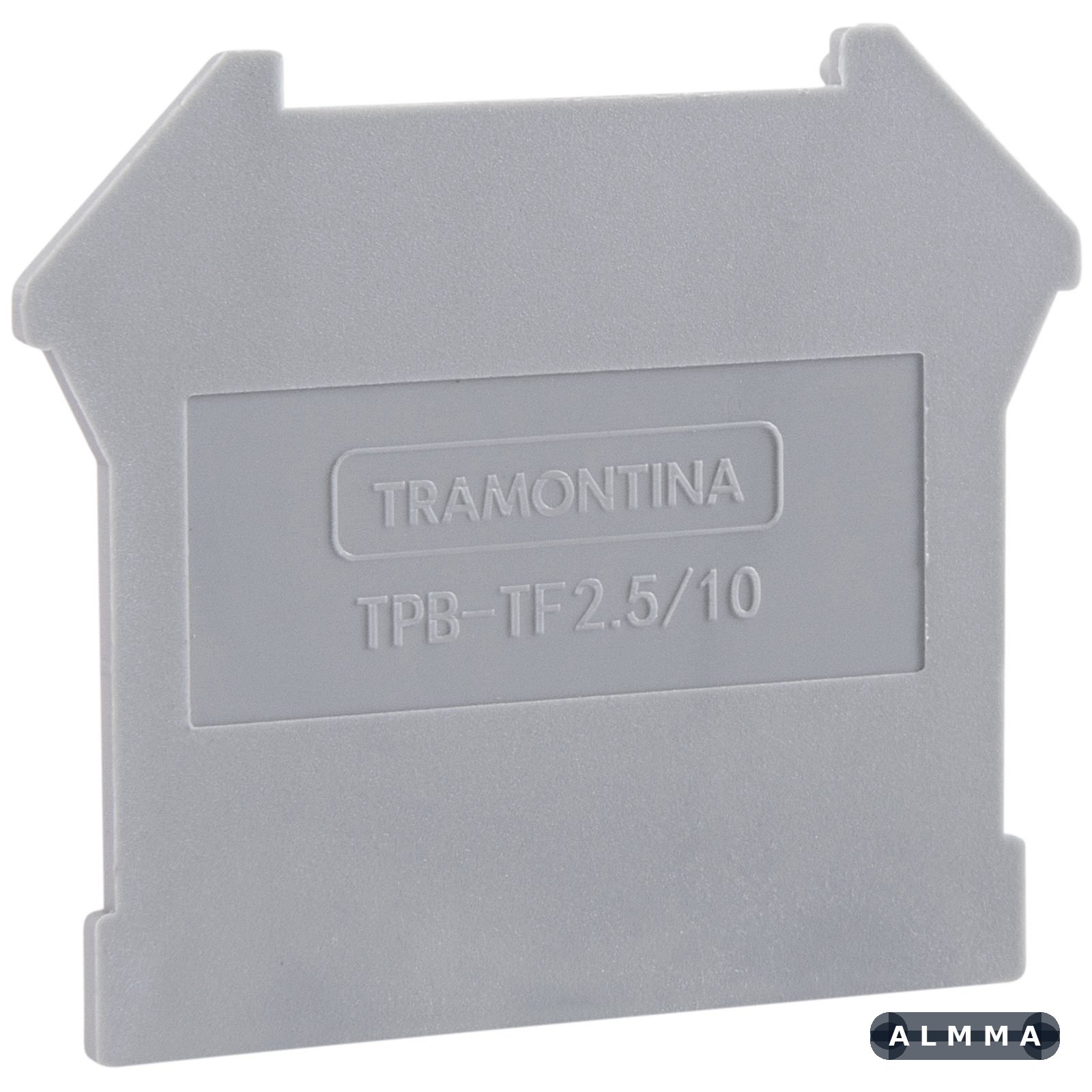 Tampa Lateral para Borne de Conexão a Parafuso 2,5/10 mm² Tramontina TPB-TF2,5/10, 20 peças. 1 UNIDADES EMB.MINIMA