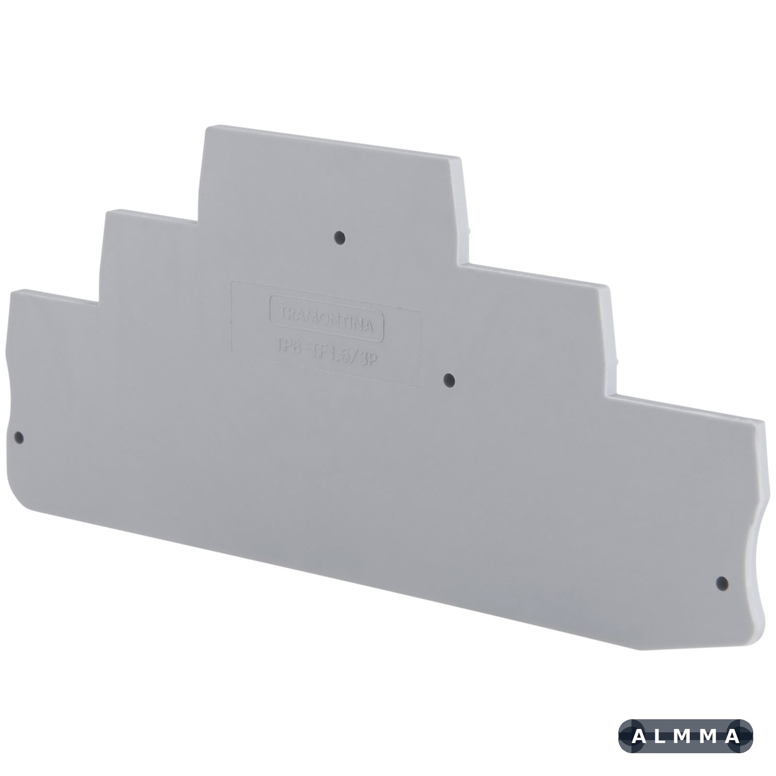 Tampa Lateral para Borne de Conexão Push-In 1,5 mm² com 3 Conexões Tramontina TPB-TF1.5/3P , 20 peças. 1 UNIDADES EMB.MINIMA