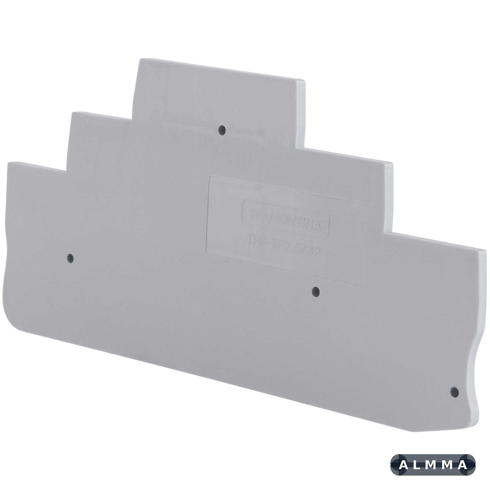 Tampa Lateral para Borne de Conexão Push-In 2,5 mm² com 3 Conexões Tramontina TPB-TF2.5/3P, 20 peças. 1 UNIDADES EMB.MINIMA